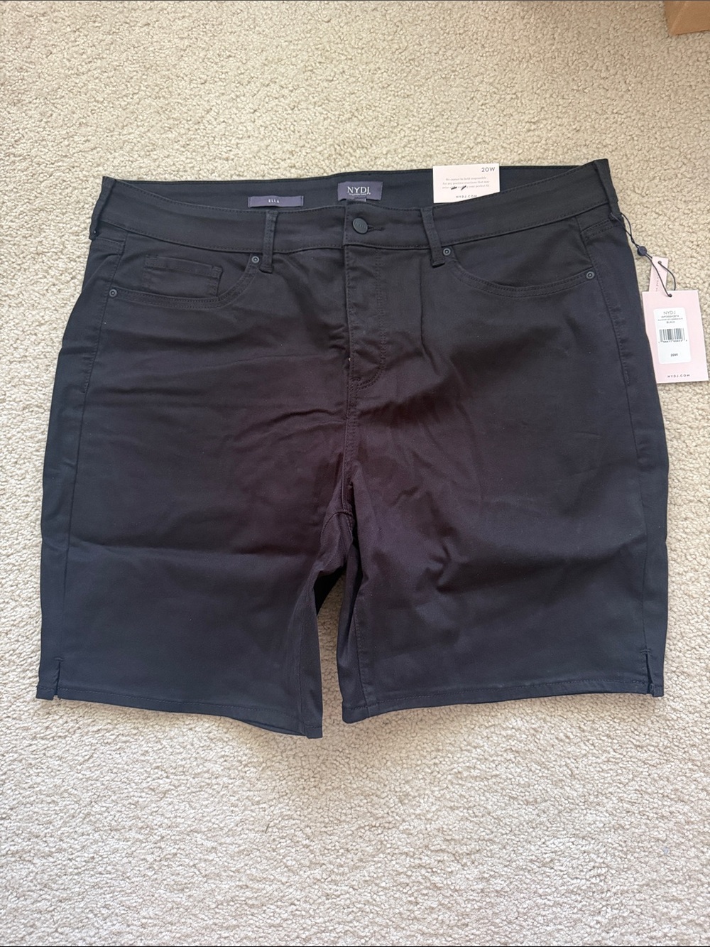 NYDJ Black Stretch Jean Shorts for Women